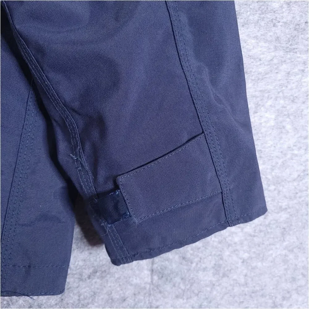 Carhartt Shoreline C72 Waterproof Rain Jacket Mens Size XL Blue Hooded Full Zip